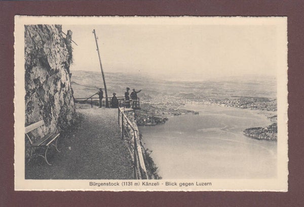 BÜRGENSTOCK - Känzeli - Leute - Blick gegen Luzern