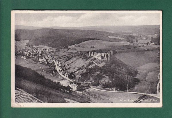 ALTLEININGEN - Pfalz mit Ruine - 1950 // Eckbug //
