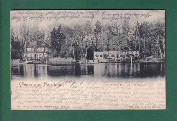 Gruss aus POTSDAM - Pfaueninsel - 1901