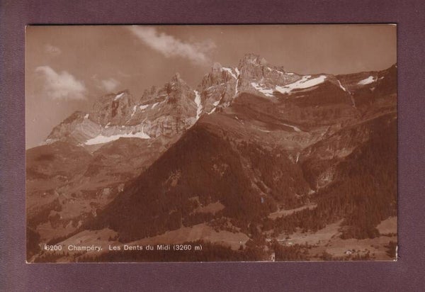 Champéry - DENTS DU MIDI - 1921