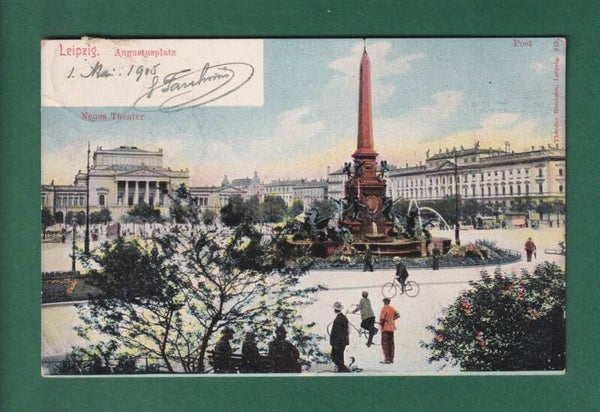 LEIPZIG - Augustusplatz - 1905