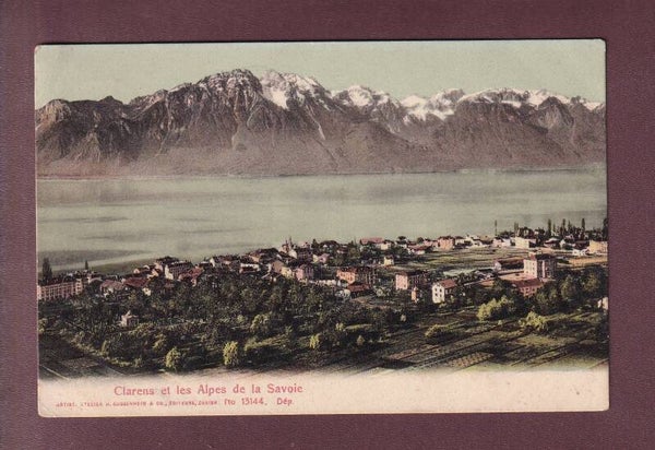CLARENS et les Alpes de Savoie - 1911 // pli d'angle //