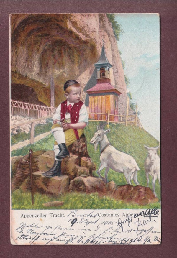 Aescher - WILDKIRCHLI - Tracht - Ziege - 1905