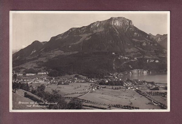 BRUNNEN mit Institut Ingenbohl - Frohnalpstock - 1936