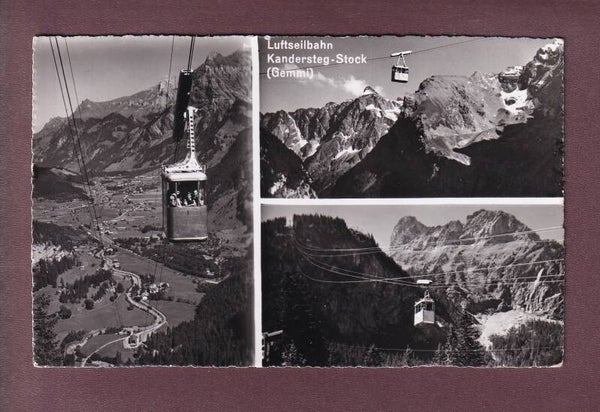 Luftseilbahn KANDERSTEG-STOCK - 3 Bilder - 1956