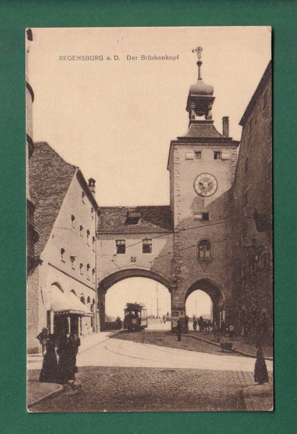 REGENSBURG - Der Brückenkopf - Tram - Gefangenen-Brief