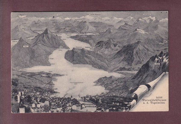 VIERWALDSTÄTTERSEE - Vogelschau - 1907