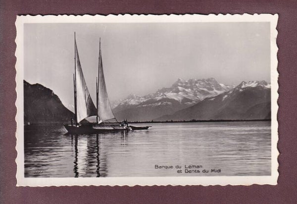 BARQUE du Léman - Dents du Midi - 1955