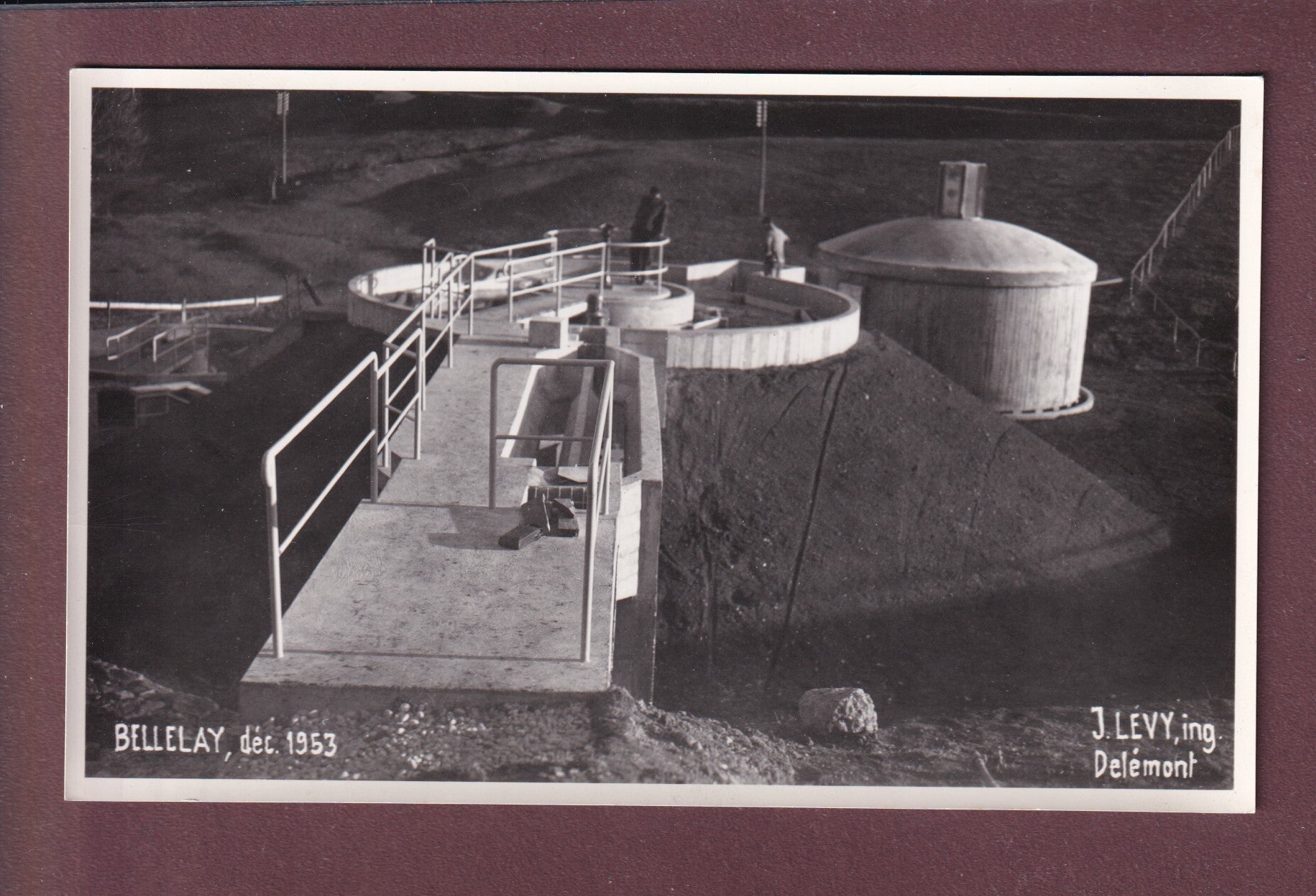 Photo - BELLELAY - Station d'épuration - 1953