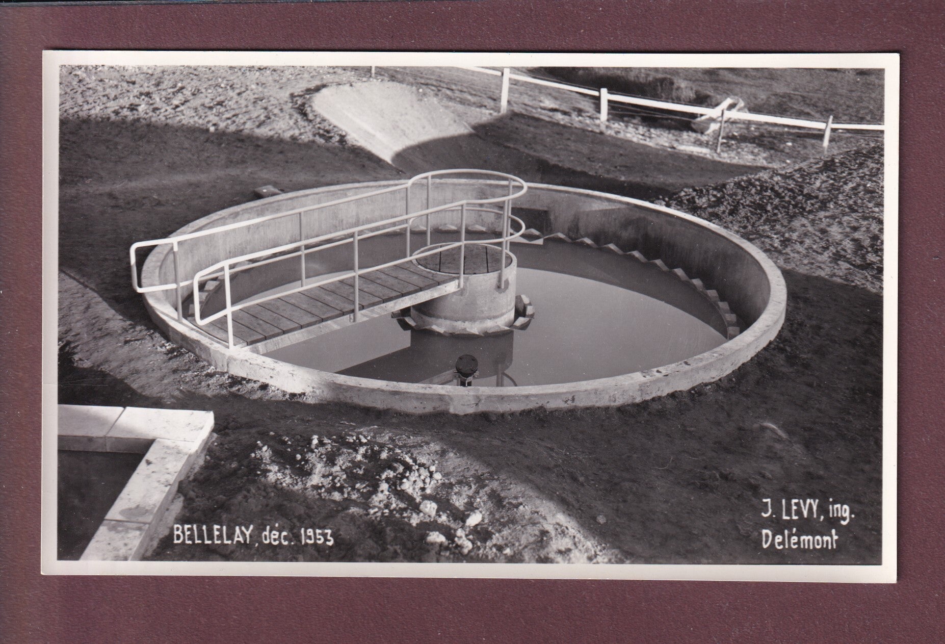 Photo - BELLELAY - Station d'épuration - 1953