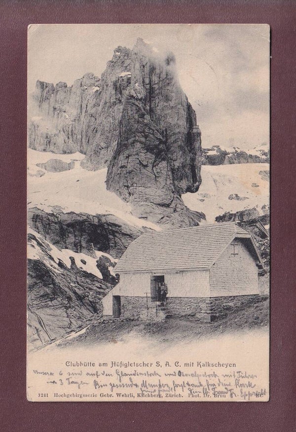 Clubhütte am HÜFIGLETSCHER - Kalkscheyen