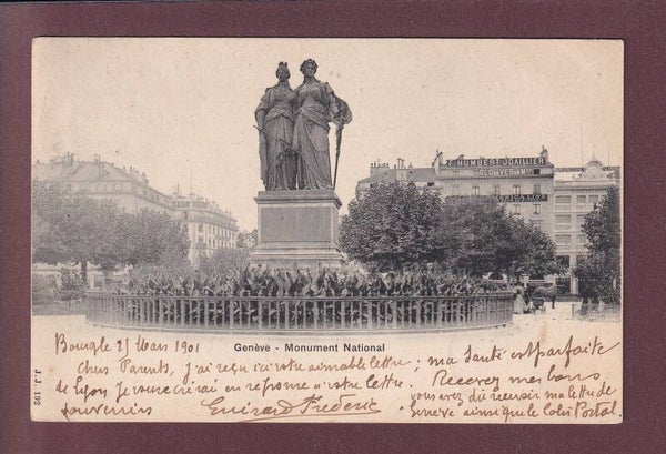 GENEVE - Monument National - 1901