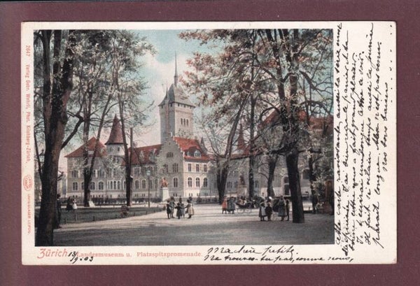 ZÜRICH - Landesmuseum - Promenade - 1903