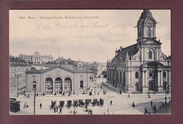 BERN - Bahnhof - Heiliggeistkirche - Universität - 1910