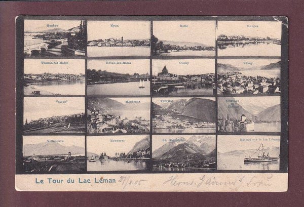 TOUR DU LAC LEMAN - 16 images - 1905