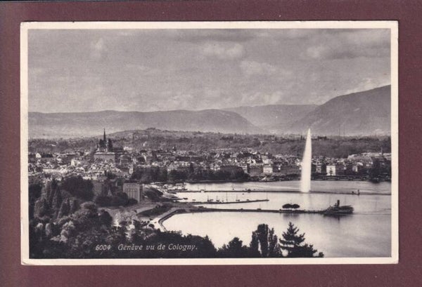 GENEVE vu de Cologny - 1935