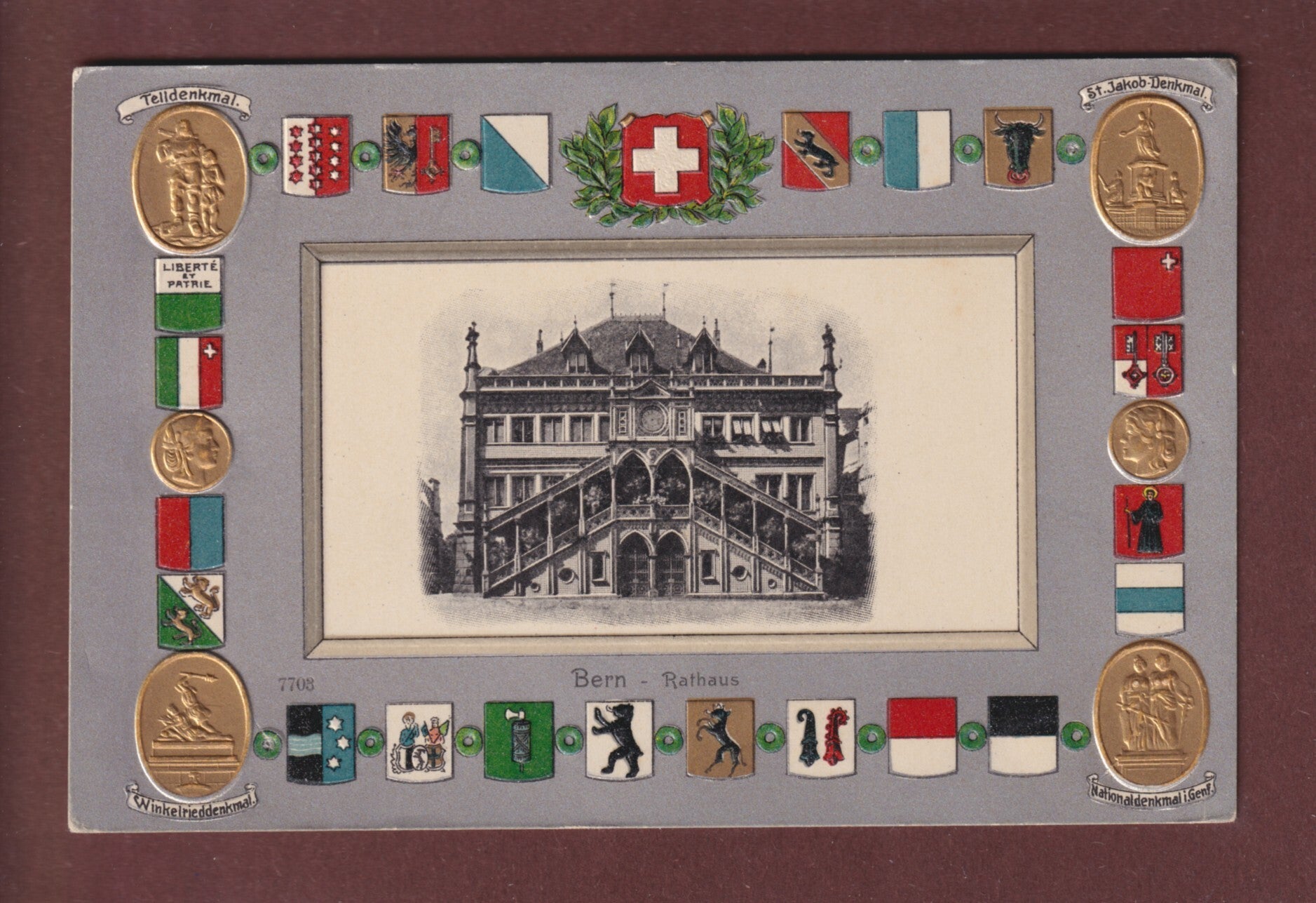 BERN - Rathaus - Kantone Präge