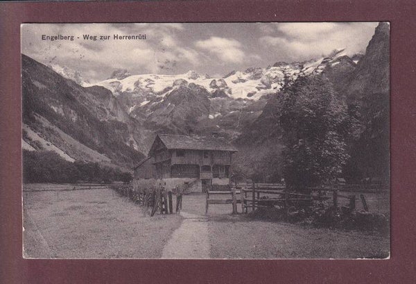 ENGELBERG - Weg zur Herrenrüti - 1924 // Eckbug //