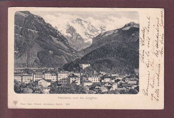 INTERLAKEN - Jungfrau - 1901
