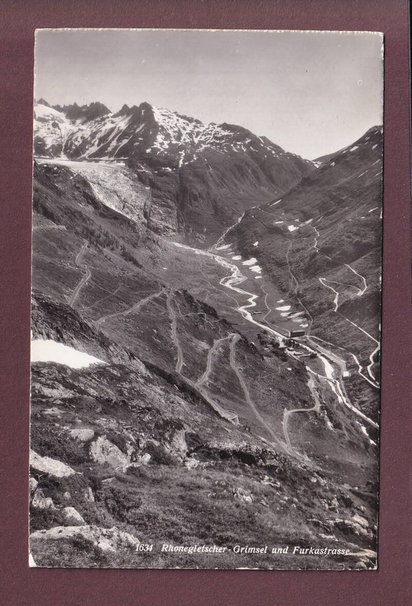 RHONEGLETSCHER - Grimsel und Furkastrasse - 1961 Feldpost