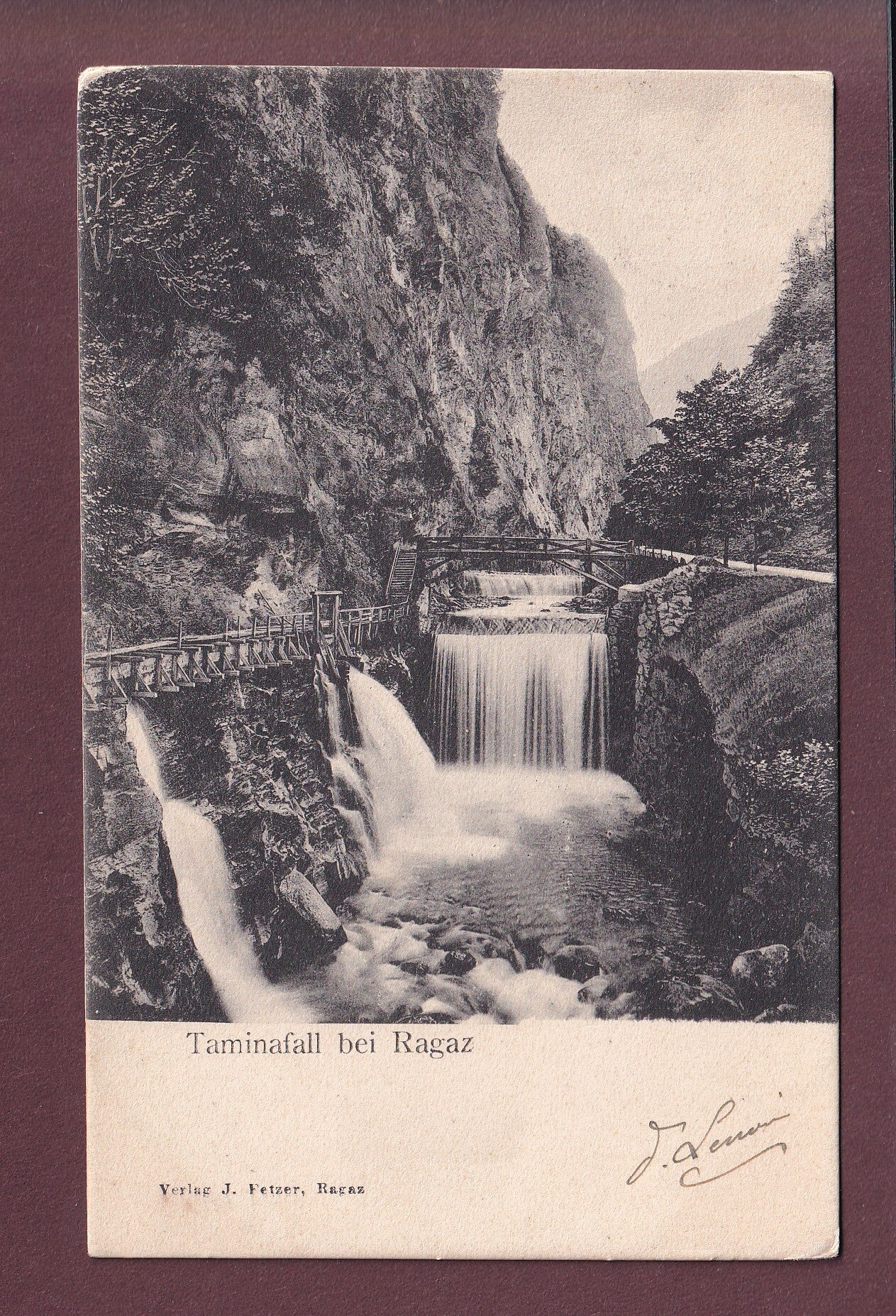 TAMINAFALL bei Ragaz - 1904