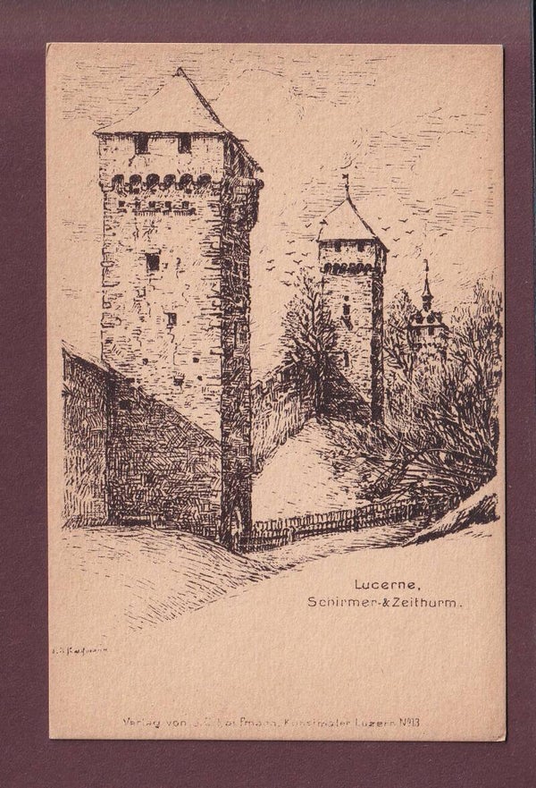 LUZERN - Schirmer- und Zeiturm