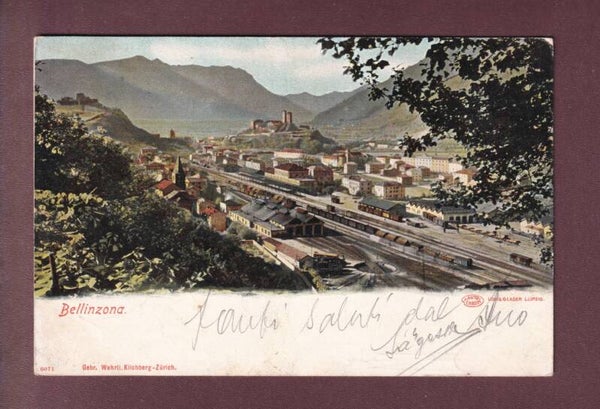 BELLINZONA - Stazione - 1903