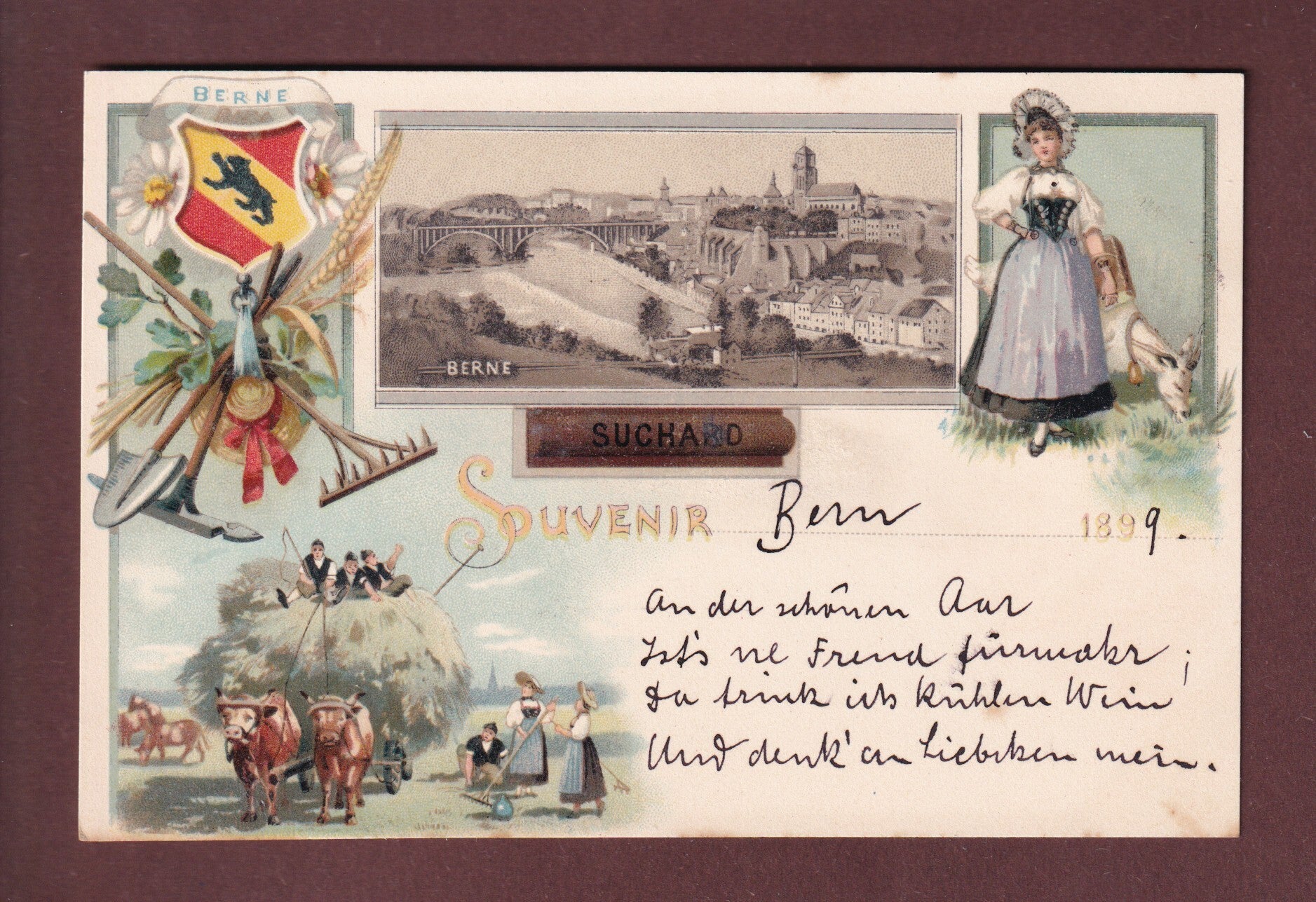 Souvenir de BERNE - 1899 Suchard