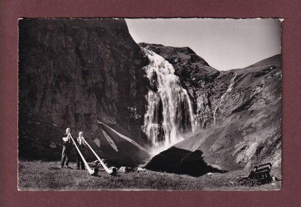ADELBODEN - Alphornbläser am Obern Engstligfall - 1952