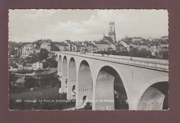 FRIBOURG - Pont de Zaehringen - 1937