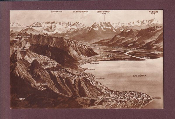 MONTREUX et environs - Vol d'oiseau