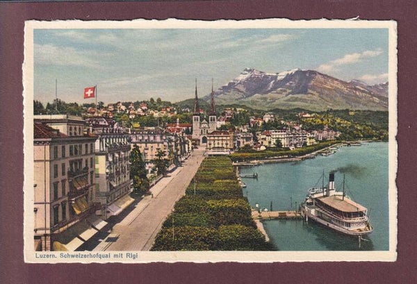 LUZERN - Schweizerhofquai - Schiff