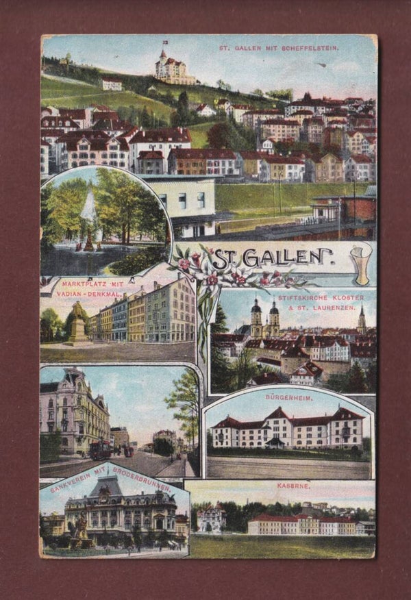 ST. GALLEN - Multiblick - 1907