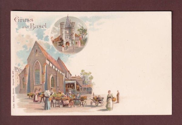 Gruss aus BASEL - Litho Künzli