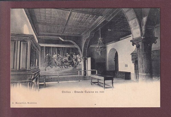 Château de CHILLON - Grande cuisine - fresque