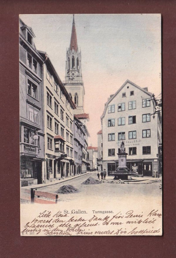 ST. GALLEN - Turmgasse - 1907
