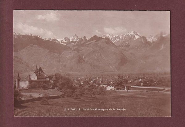 AIGLE - Château - 1920 // pli d'angle //