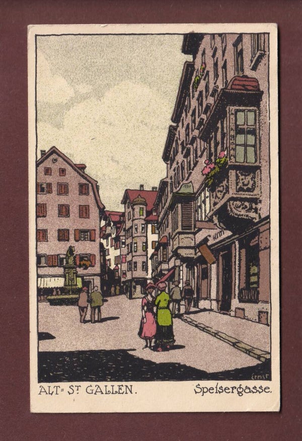ST. GALLEN - Speisergasse - 1918
