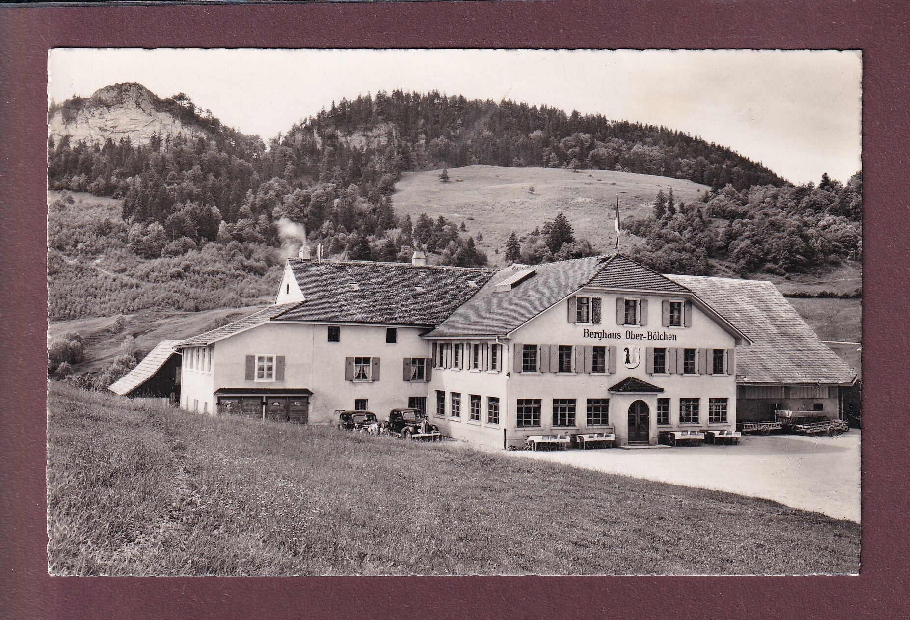 Berghaus OBER-BÖLCHEN bei Eptingen - Auto - 1953