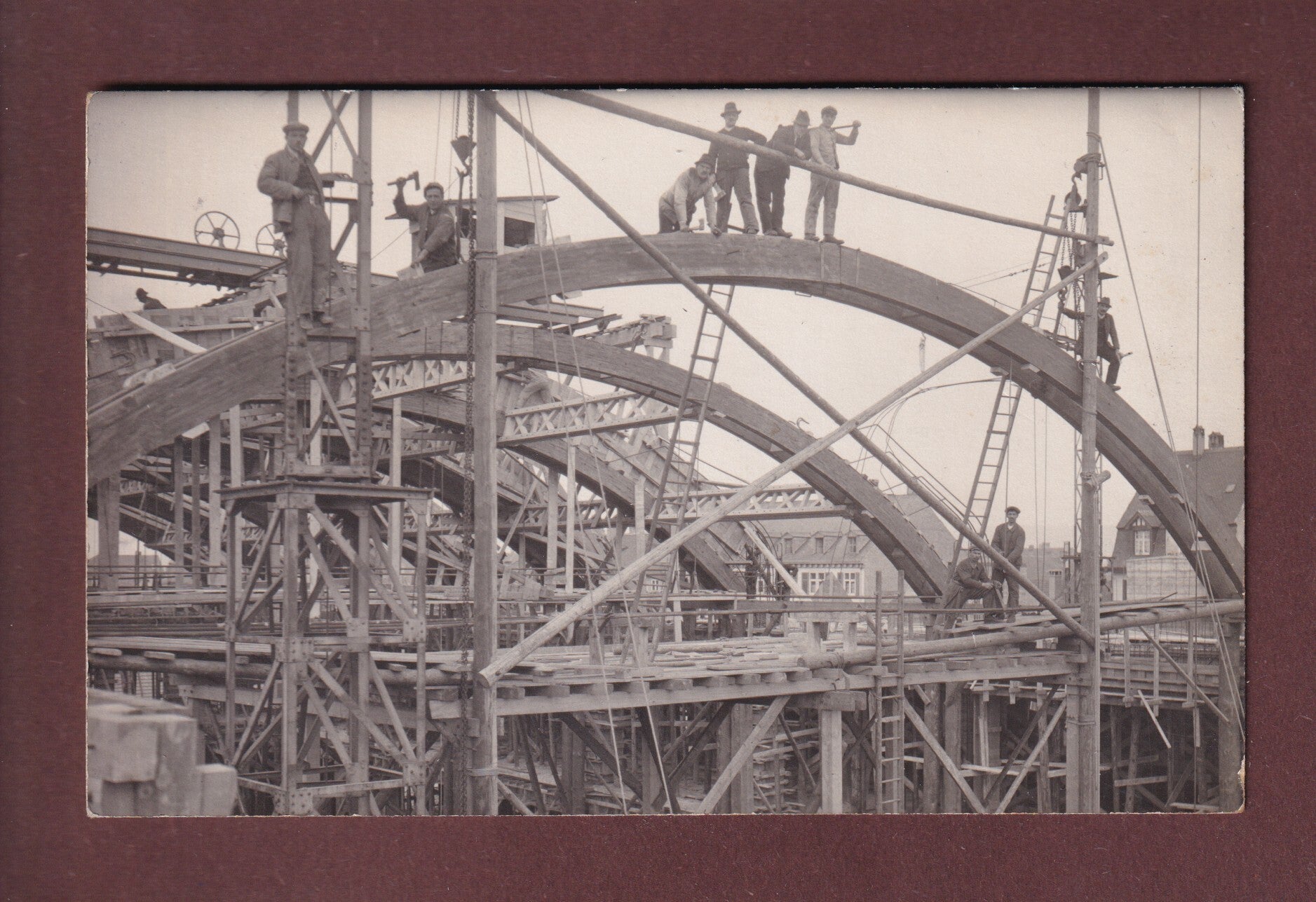 Foto - BASEL - Aufbau Mustermesse 1924