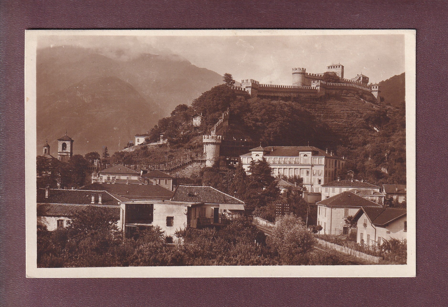 BELLINZONA - Castello Svitto - Instituto St. Maria - 1925
