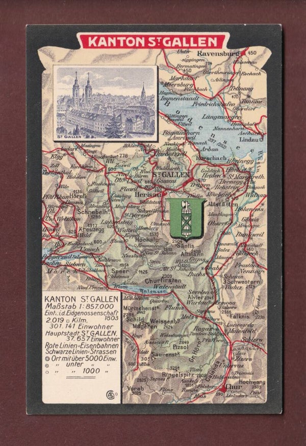 ST. GALLEN - Kanton und Stadt