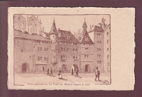 GENEVE - Tour du Molard // pli d'angle //