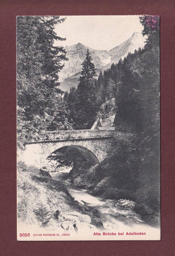 Alte Brücke bei ADELBODEN - 1909