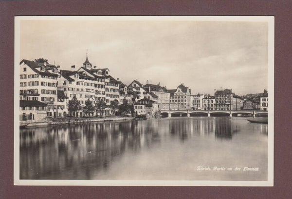 ZÜRICH - Partie an der Limmat - 1937