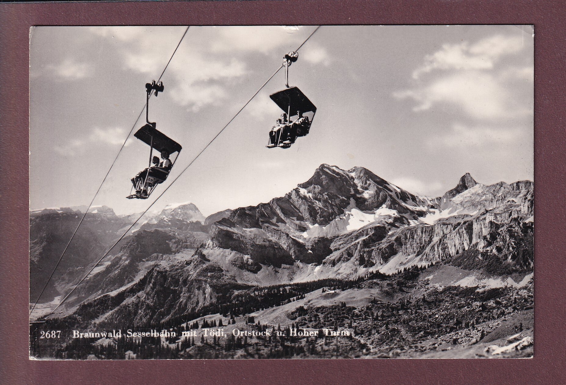 BRAUNWALD - Sesselbahn - Ortstock - 1962