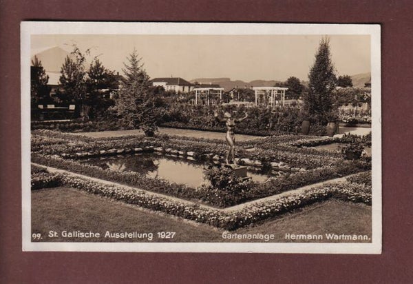 ST. GALLEN - Ausstellung 1927 - Gartenanlage H. Wartmann