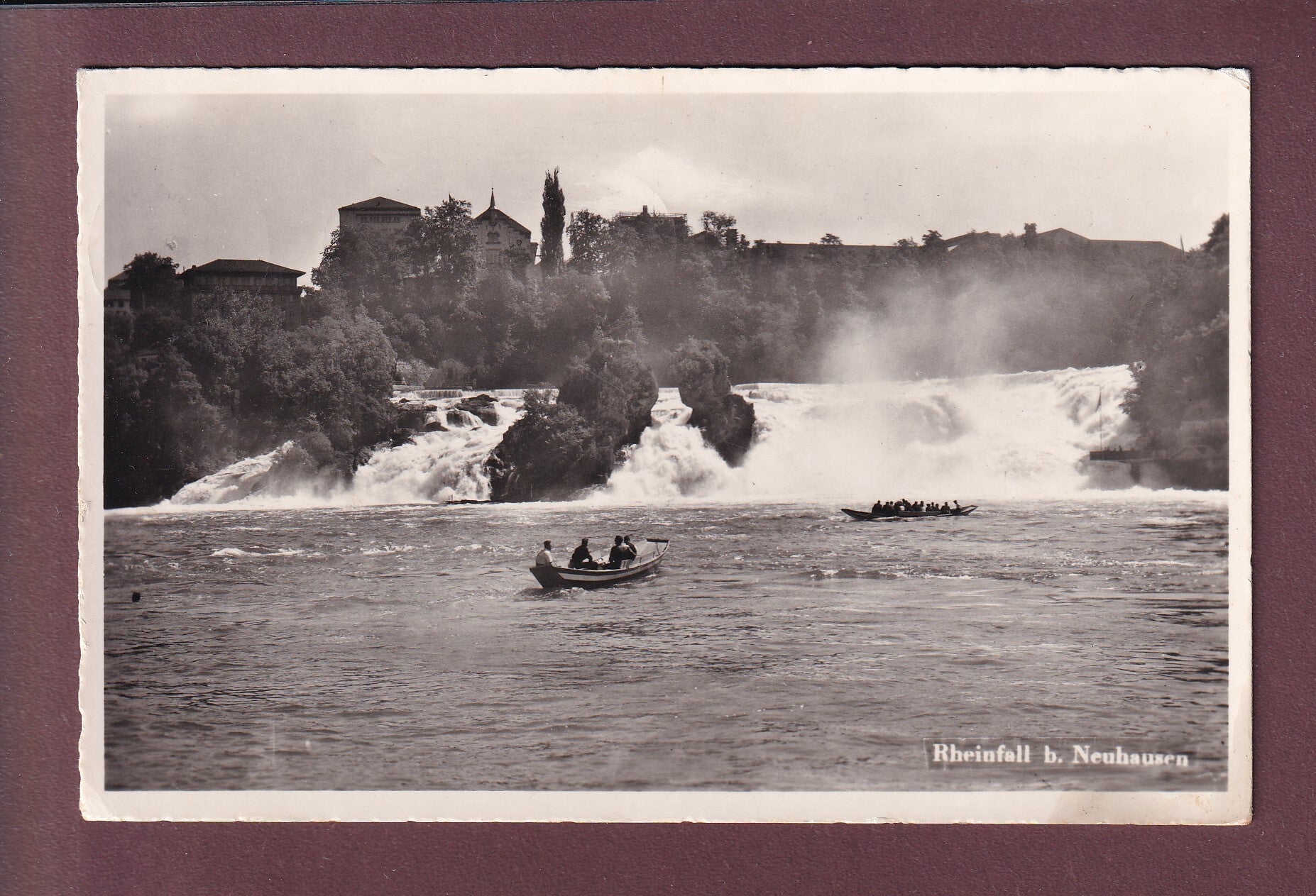 RHEINFALL bei Neuhausen - Boot - 1953