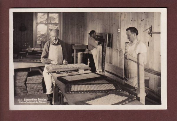 ST. GALLEN - Blinden-Heim - Mattenflechterei