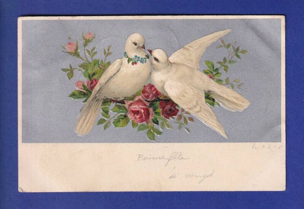 OISEAU - Colombes - Carte gauffrée